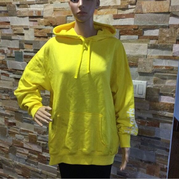 LES BOYS LES GIRLS Yellow Hoodie - Picture 1 of 9